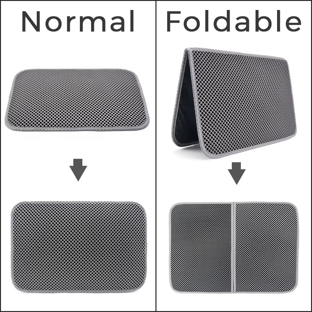 Pet Cat Litter Mat Double Layer Waterproof Litter Cat Bed Pads for Cats House Clean Super Light Easy to Carry Smooth Surface
